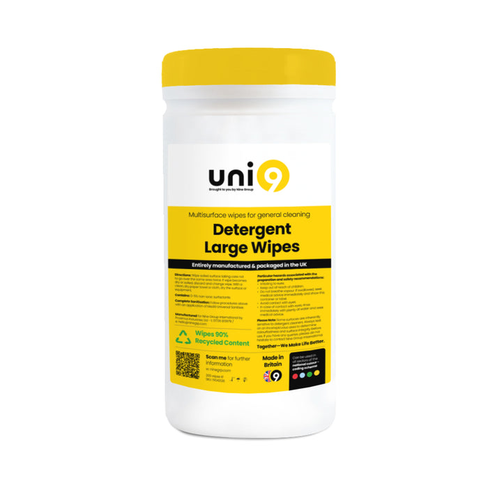Uni9 Multisurface Detergent Wipes - 200