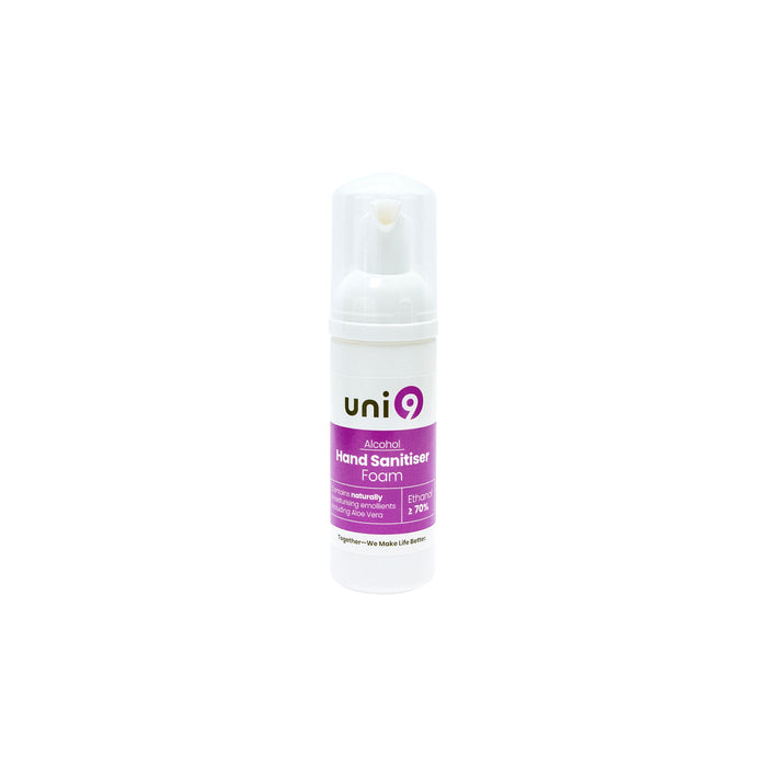 Uni9 Alcohol Hand Sanitiser - Foam - 50ml