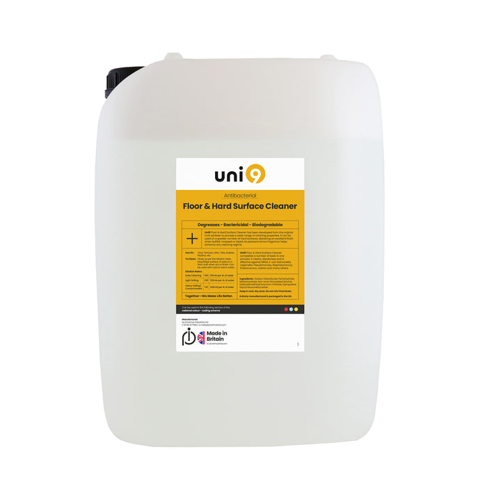 Uni9 Floor and Hard Surface Cleaner - Antibacterial Disinfectant