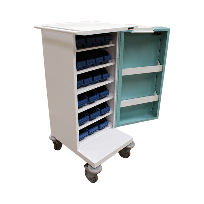 Drugs Trolley MDS - Single Door - 21 Tray Original Packaging