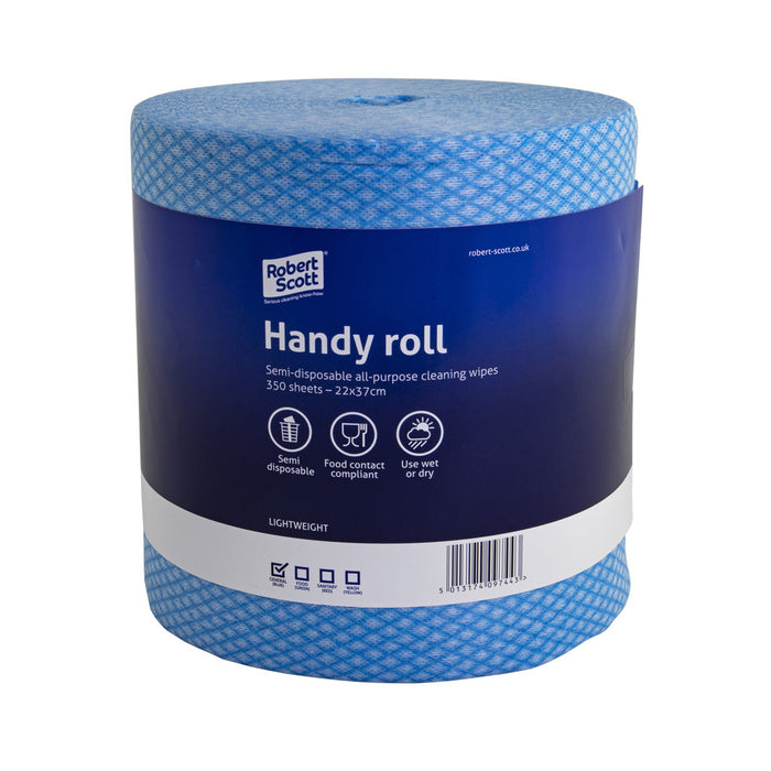 Handy Roll Disposable Cloth - Pack of 2 x 350 Sheets - (22x37cm)