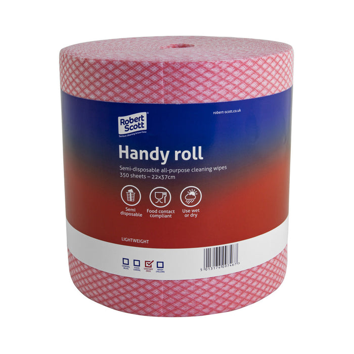 Handy Roll Disposable Cloth - Pack of 2 x 350 Sheets - (22x37cm)