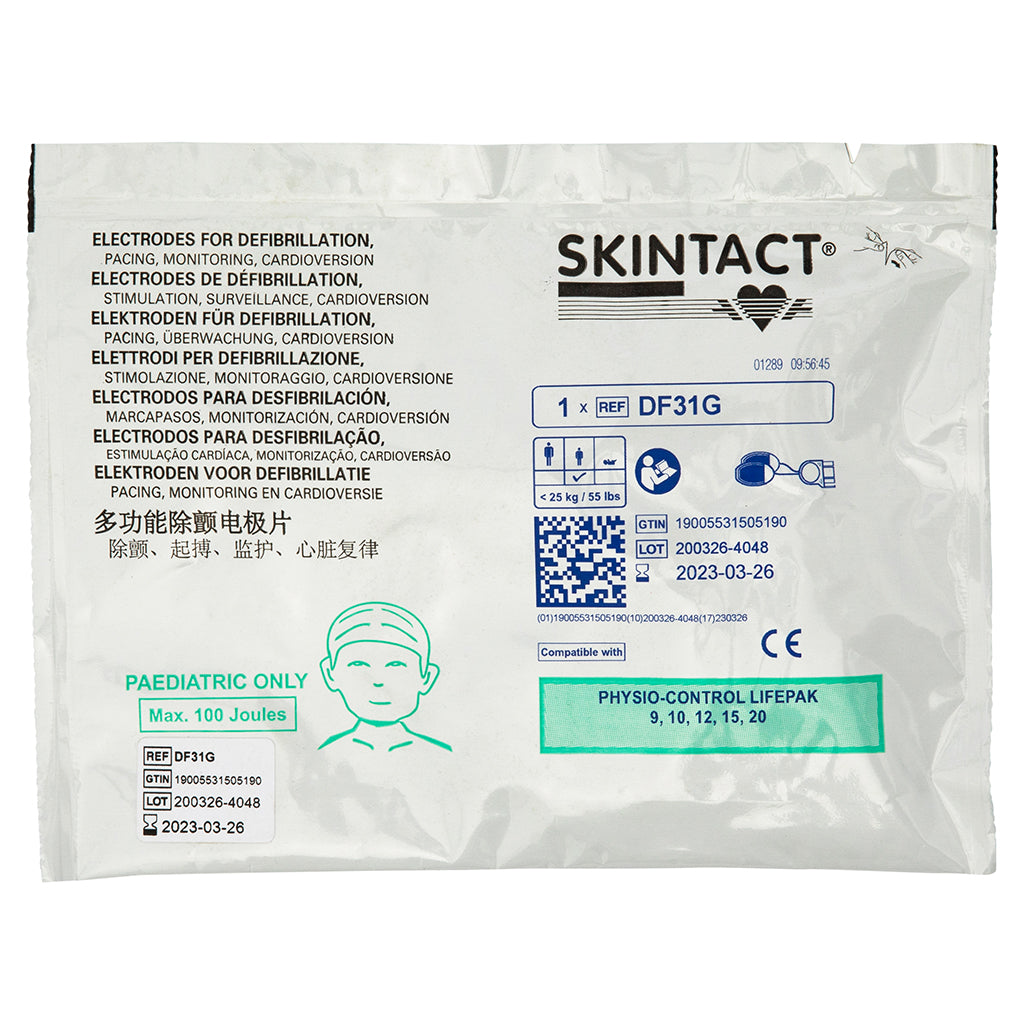 Lifepak 500/1000/9/10/12/15/20 Paediatric Upto 25kg Defib Pads - Skint ...